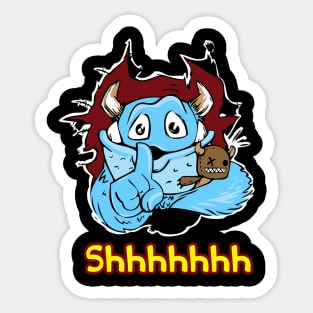 Monster - Shhh - ny Sticker